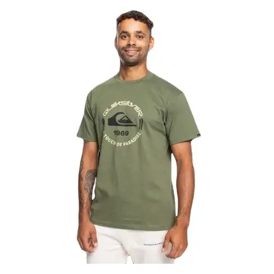 Quiksilver CIRCLE LOGO SS Férfi póló, khaki, méret