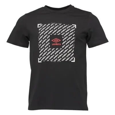 Umbro FTBL BOX GRAPHIC TEE Férfi póló, fekete, méret