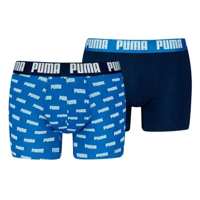 Puma MEN EVERYDAY AOP PRINT BOXER 2P Férfi boxeralsó, kék, méret