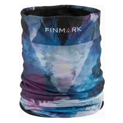 Finmark MULTIFUNCTIONAL SCARF WITH FLEECE Multifunkcionális kendő, kék, méret