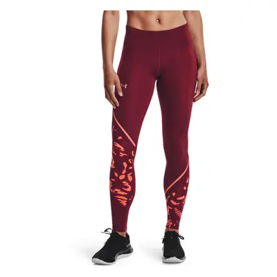 Under Armour FLY FAST 2.0 PRINT TIGHT Női legging, bordó, méret