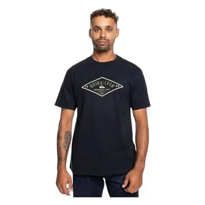 Quiksilver QS DIAMOND LOGO SS Férfi pamutpóló, fekete, méret