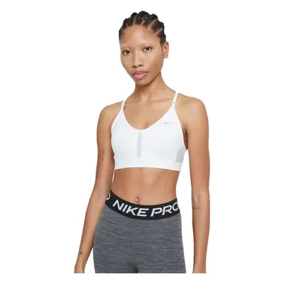 Nike DF INDY V-NECK BRA W Női sportmelltartó, fehér, méret