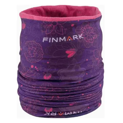 Finmark MULTIFUNCTIONAL SCARF WITH FLEECE Lány multifunkcionális kendő, lila, méret