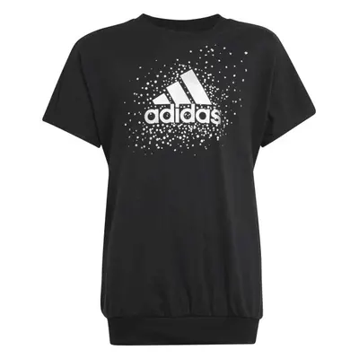 adidas GLAM TEE Lány póló, fekete, méret