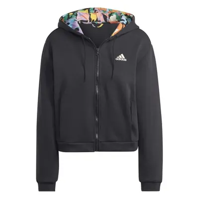 adidas AOP FZ REG Női pulóver, fekete, méret