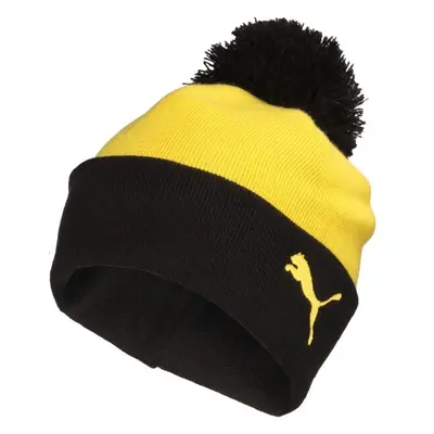 Puma BORUSSIA DORTMUND ESSENTIALS POM POM BEANIE Téli sapka, sárga, méret