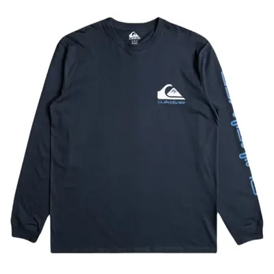 Quiksilver COMP LOGO LS Férfi póló, sötétkék, méret