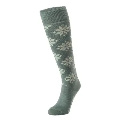 KARI TRAA ROSE WOOL SKI SOCKS Női térdzokni síeléshez, sötétzöld, méret