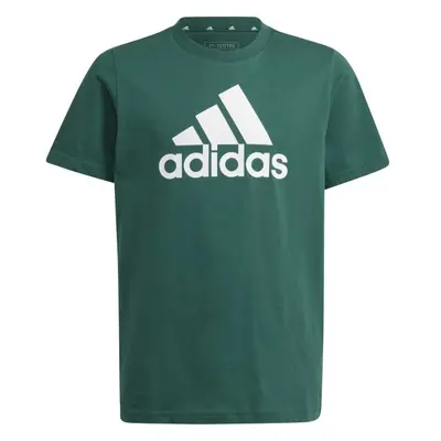 adidas ESSENTIALS BIG LOGO T-SHIRT Junior póló, sötétzöld, méret