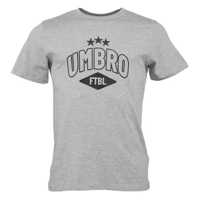 Umbro FW COLLEGIATE GRAPHIC TEE Férfi póló, szürke, méret