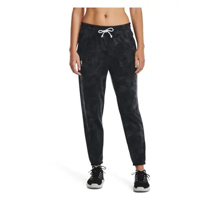 Under Armour RIVAL TERRY PRINT JOGGER Női melegítőnadrág, fekete, méret