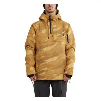 FUNDANGO BURNABY ANORAK Férfi snowboard/síkabát, barna, méret