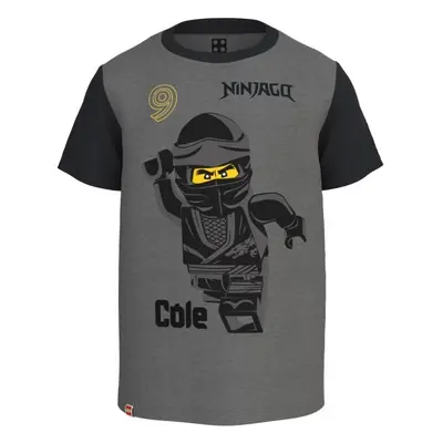 LEGO® kidswear T-SHIRT S/S Fiú póló, sötétszürke, méret