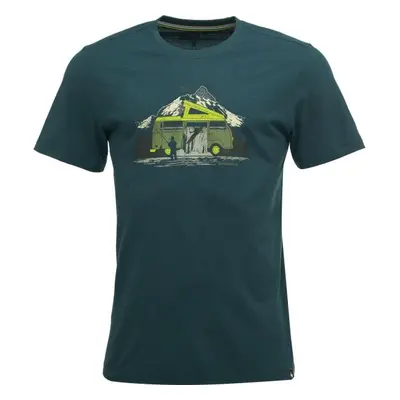 Smartwool RIVER VAN GRAPHIC SS TEE Férfi póló, sötétzöld, méret