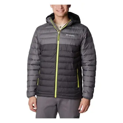 Columbia POWDER LITE HOODED JACKET Férfi kabát, sötétszürke, méret