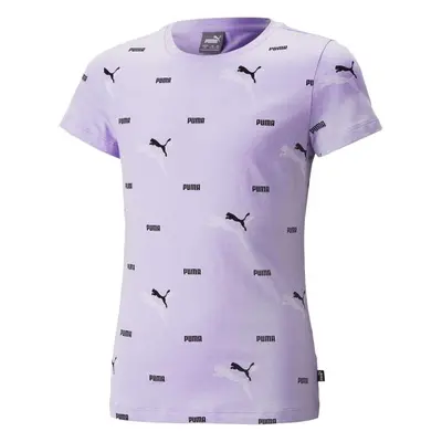 Puma ESS+ LOGO POWER AOP TEE Női póló, lila, méret