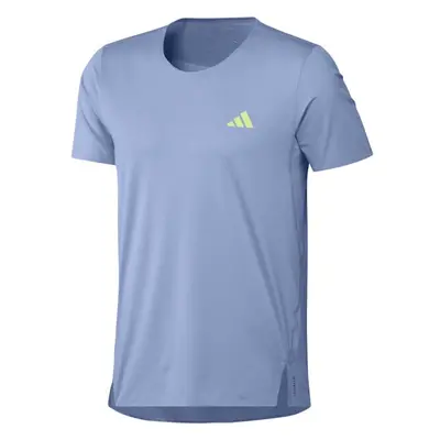 adidas ADIZERO TEE Férfi póló sportoláshoz, világoskék, méret