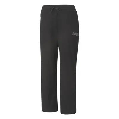 Puma MODERN BASIC RIBBED WIDE PANTS Női melegítőnadrág, fekete, méret