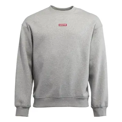 Levi's® RELAXED BABY TAB CREW Férfi pulóver, szürke, méret