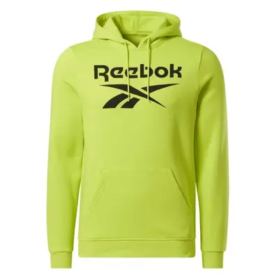 Reebok RI BIG STACKED LOGO HOOD Férfi pulóver, világoszöld, méret