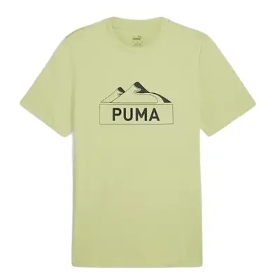 Puma OPEN ROAD MOUTING GRAPHIC TEE Férfi póló, világoszöld, méret