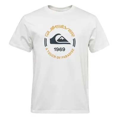 Quiksilver CIRCLE LOGO SS Férfi póló, fehér, méret