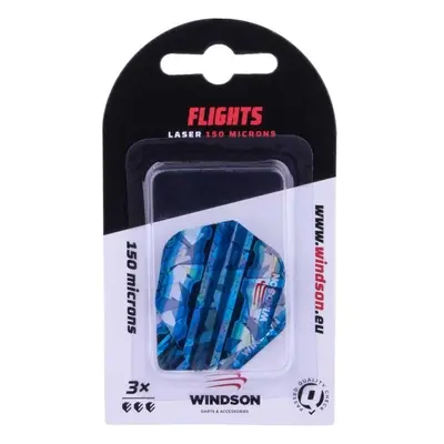 Windson FLUX LASER Három darab darts toll, kék, méret