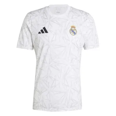 adidas REAL MADRID PRE-MATCH Férfi futball felső, fehér, méret