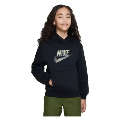 Nike CLUB FLEECE Lány pulóver, fekete, méret