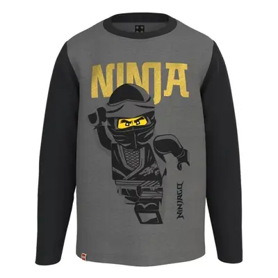 LEGO® kidswear T-SHIRT L/S Fiú felső, sötétszürke, méret