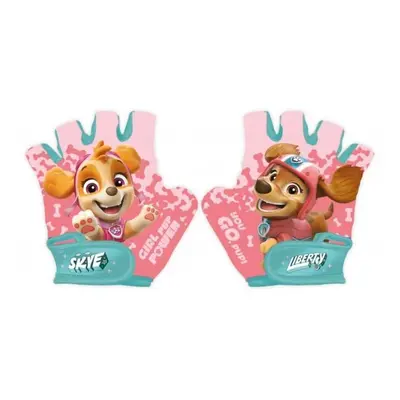 Disney PAW PATROLS GIRLS Gyerek kerékpáros kesztyű, rózsaszín, méret