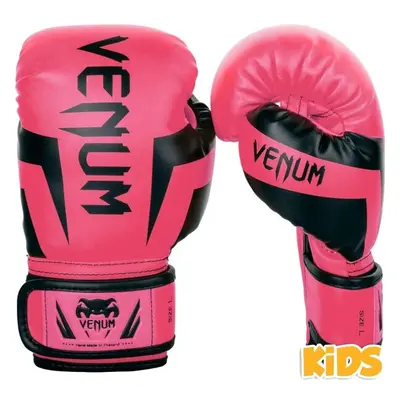 Venum ELITE BOXING GLOVES KIDS - EXCLUSIVE FLUO Gyerek bokszkesztyű, rózsaszín, méret