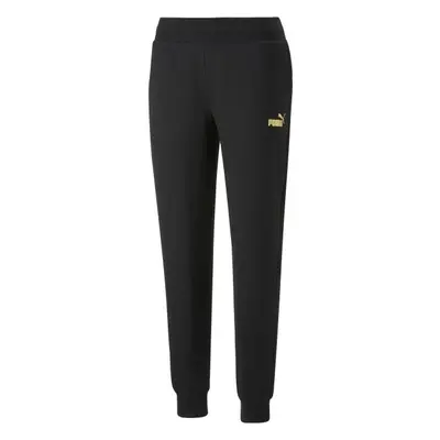 Puma ESS+METALLIC PANTS FL Női melegítőnadrág, fekete, méret