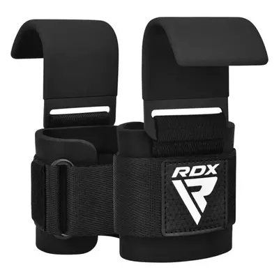 RDX GYM HOOK STRAP Kampós csuklópánt, fekete, méret