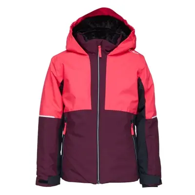 CMP KID G JACKET FIX HOOD Lány síkabát, bordó, méret