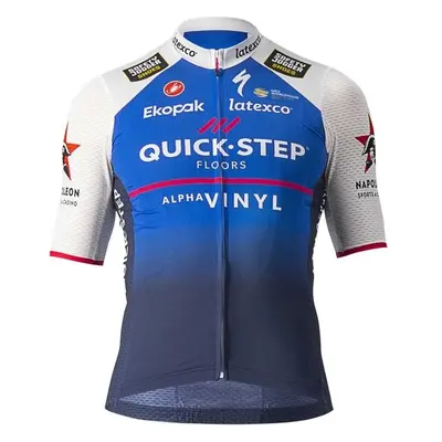 Castelli SOUDAL QUICK-STEP COMPETIZIONE JERSEY Kerékpáros mez, kék, méret