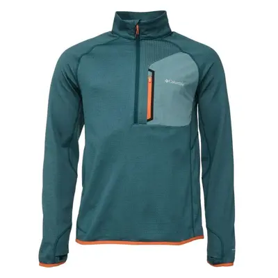 Columbia TRIPLE CANYON HALF ZIP Férfi pulóver, sötétzöld, méret