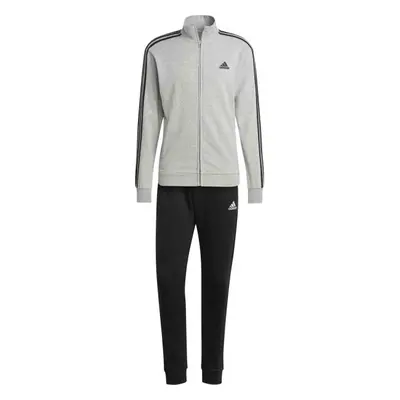 adidas BASIC 3-STRIPES FRENCH TERRY TRACK SUIT Férfi sportos szett, szürke, méret