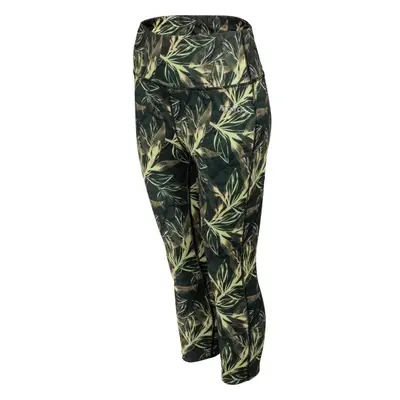 Fitforce JAKI Női 3/4-es fitnesz legging, zöld, méret