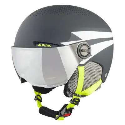 Alpina Sports ZUPO VISOR Gyerek sísisak, sötétszürke, méret