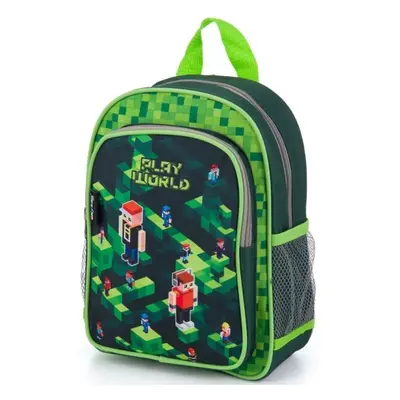 Oxybag KID BACKPACK PLAYWORLD Ovis hátizsák, zöld, méret