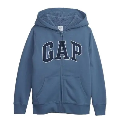 GAP INSULATED FULLZIP LOGO Fiú pulóver, kék, méret