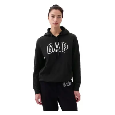 GAP PULLOVER LOGO Női pulóver, fekete, méret