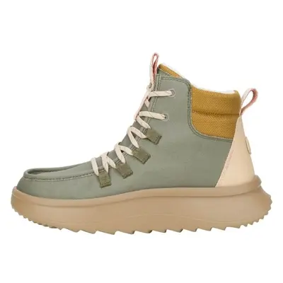 HEY DUDE WENDY PEAK APRES COATED TWILL Női téli cipő, khaki, méret