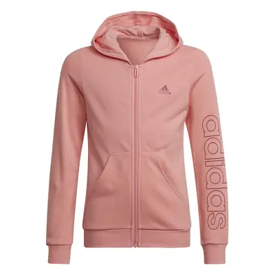 adidas LIN FZ HOODIE Lány pulóver, rózsaszín, méret