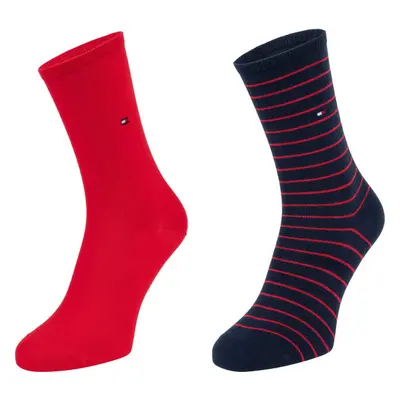 Tommy Hilfiger WOMEN SOCK 2P SMALL STRIPE Női zokni, piros, méret