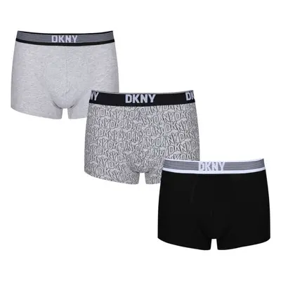 DKNY GENEVA Férfi bokszeralsó, szürke, méret