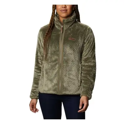 Columbia FIRE SIDE II SHERPA FZ Női pulóver, khaki, méret