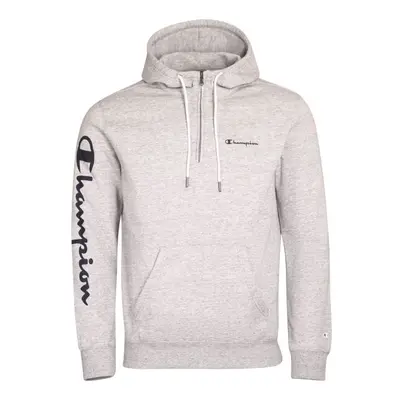 Champion FALL POLY FLEECE HOODED SWEATSHIRT Férfi pulóver, szürke, méret